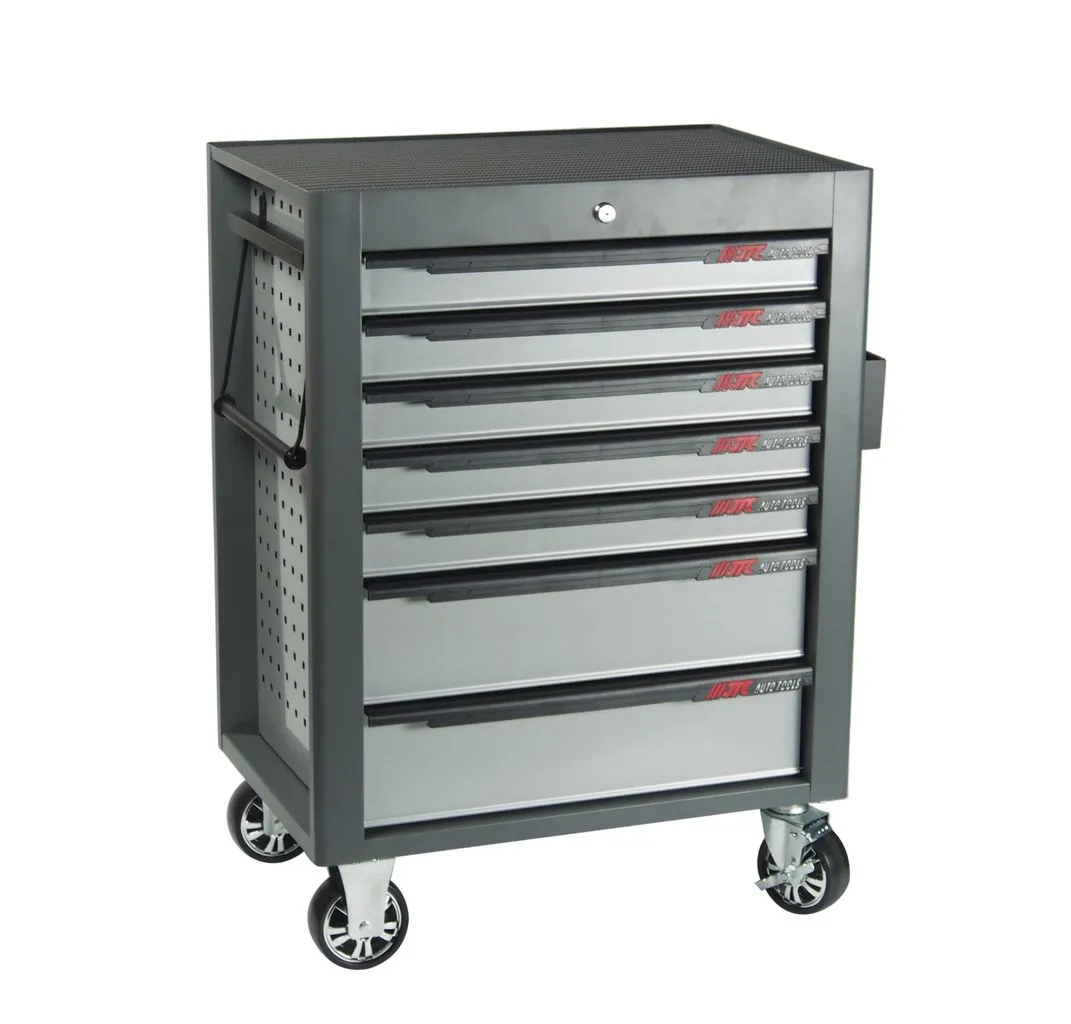 Тележка инструментальная 7 секций серая на колесах JTC купить