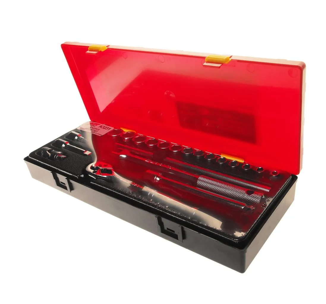 Набор головок торцевых 3/8" 6-ти гранных 06-22мм 23 предмета в кейсе JTC купить