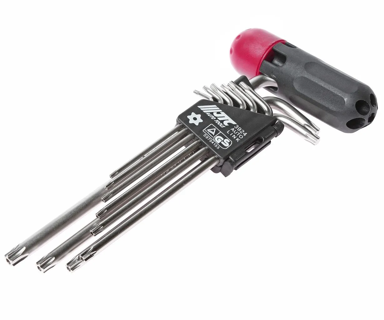 Набор ключей TORX T10Н-Т50H Г-образных с отверстием 9 предметов JTC купить