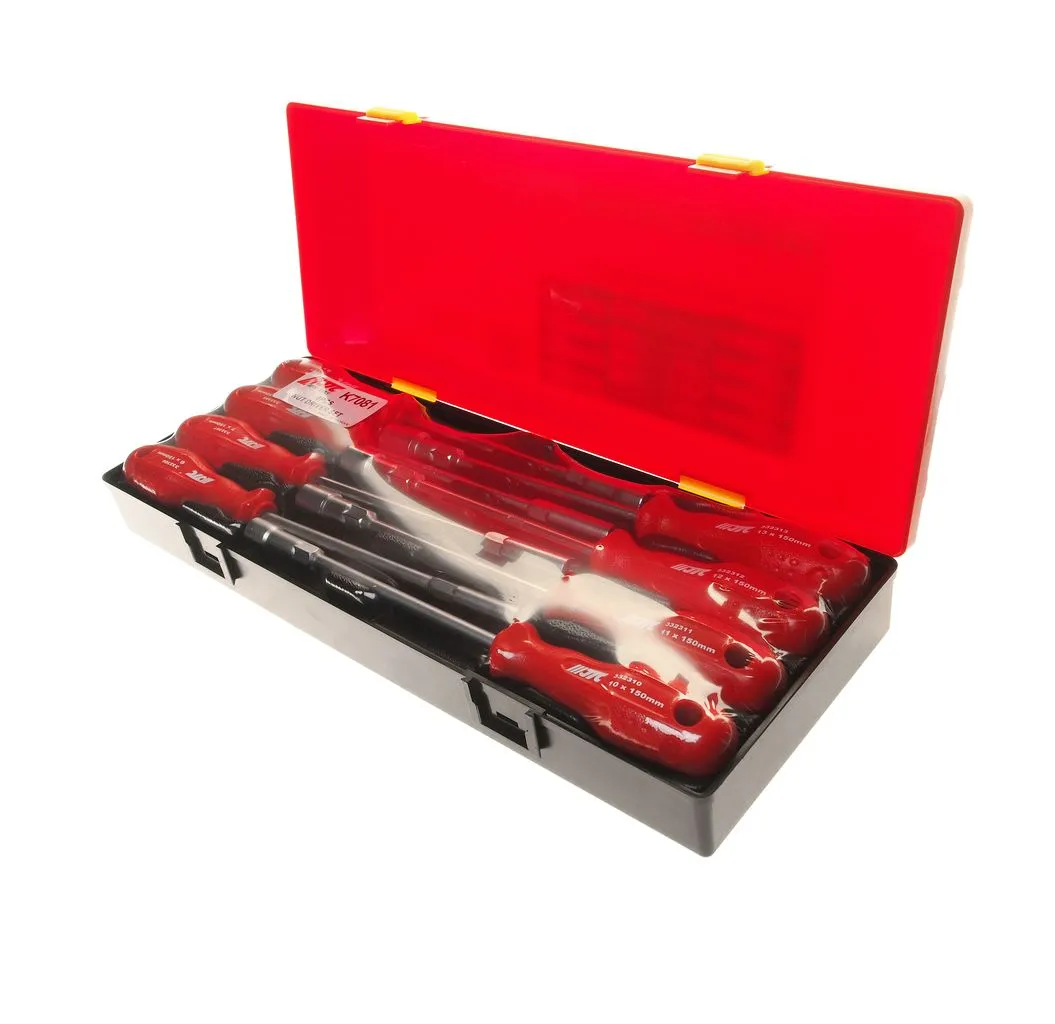 Набор отверток с торцевой головкой 6-13мм 8 предметов в кейсе JTC купить