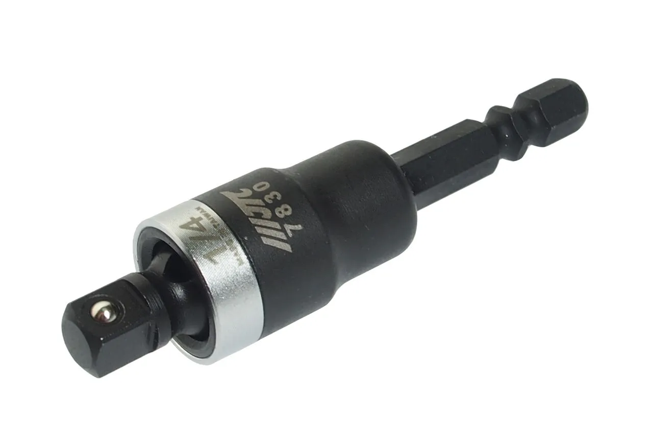 Адаптер 1/4"х1/4" (6.35мм) карданный под шуруповерт JTC купить