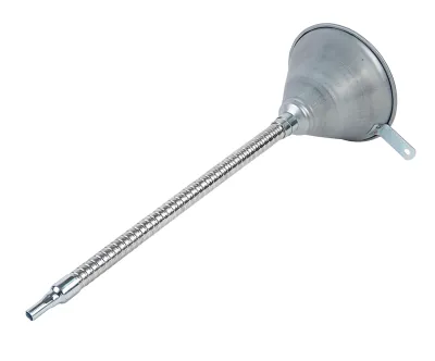 Воронка 140мм металлическая (гибкий слив) L=370мм JTC