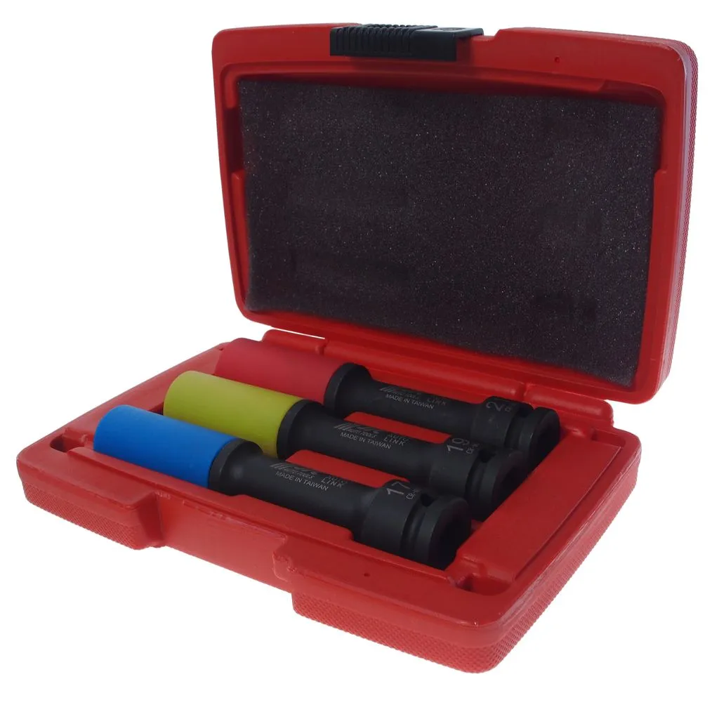 Набор головок ударных для литых дисков 17-19-21мм L=150мм 3 предмета в кейсе JTC купить