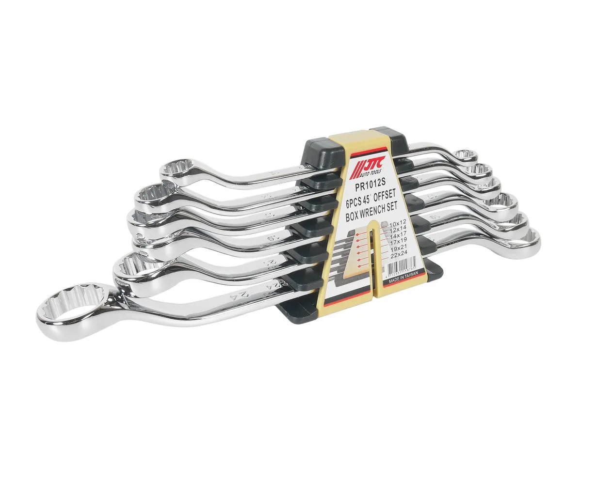 Набор ключей накидных 10-24мм 45град. 12-ти гранных (зеркальная полировка) 6 предметов JTC купить