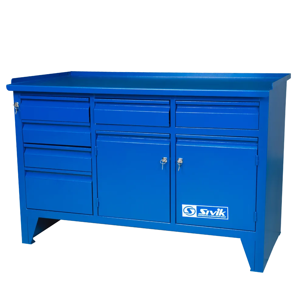 Верстак слесарный трехтумбовый КС-023 купить в COMPASS MARKET