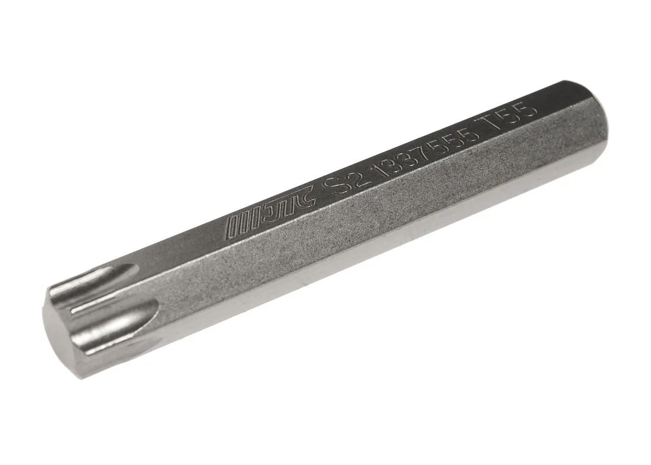 Бита TORX Т55х75мм 10мм удлиненная S2 JTC фото товара COMPASS MARKET Бита TORX Т55х75мм 10мм удлиненная S2 JTC купить