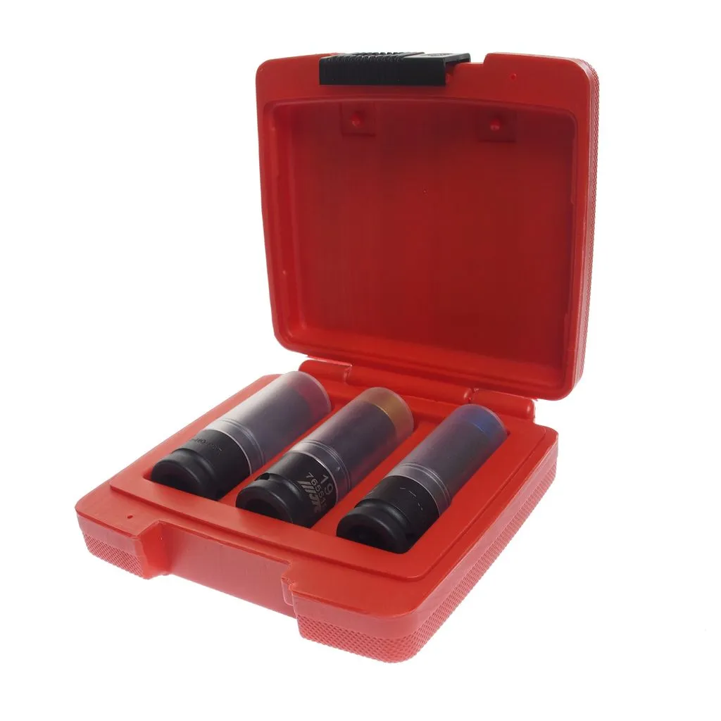 Набор головок ударных для литых дисков 17-19-21мм L=85мм 3 предмета в кейсе JTC купить