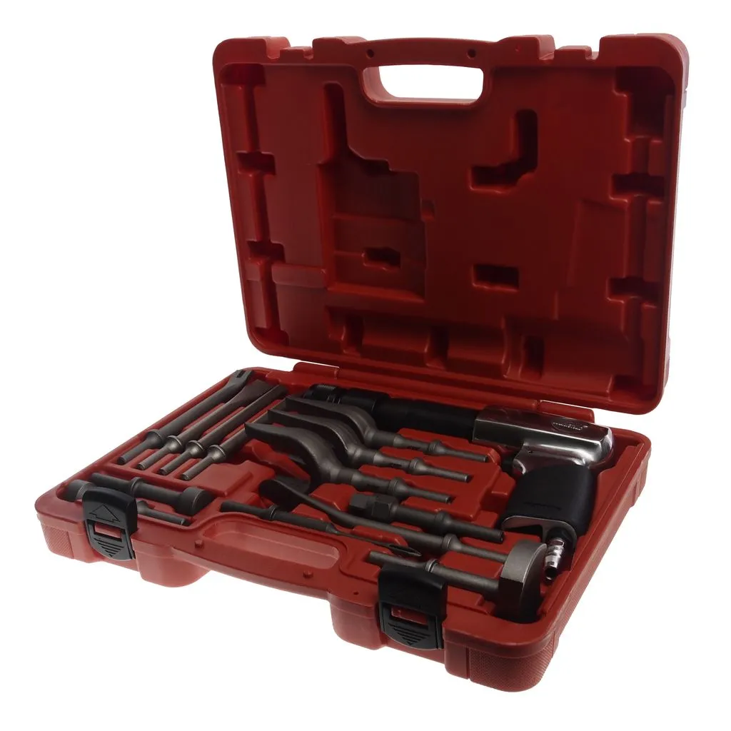 Молоток пневматический 2100уд/мин. с набором зубил 15 предметов JTC купить