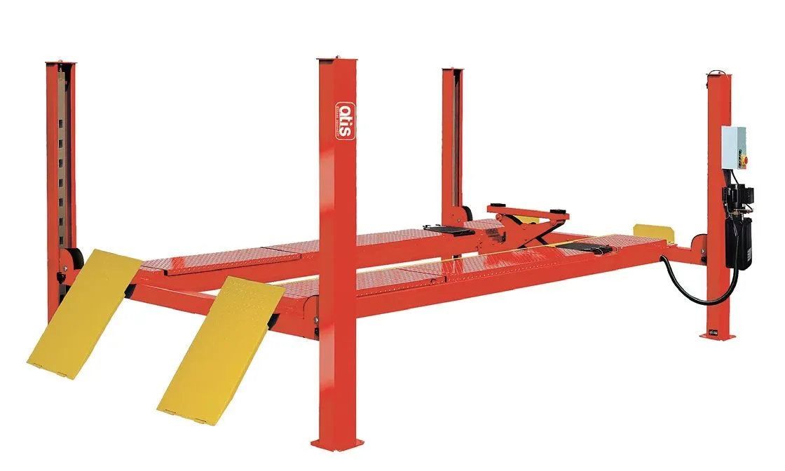 Электрогидравлический подъемник A465A (PEAK 414A) Подъемник четырехстоечный, 6,5 т., под 3D сход-развал для длиннобазных автомобилей