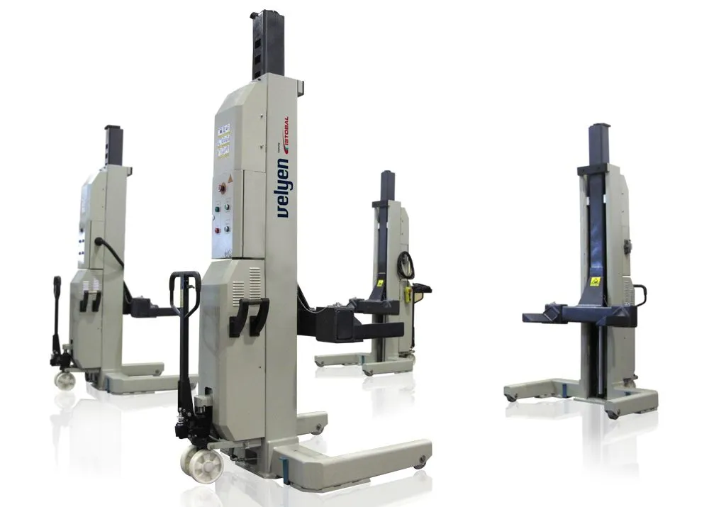 Электрогидравлический подъемник Velyen 4EF0110W Колонны подкатные г/п 4х7,5 т. электрогидравлические с беспроводной синхронизацией