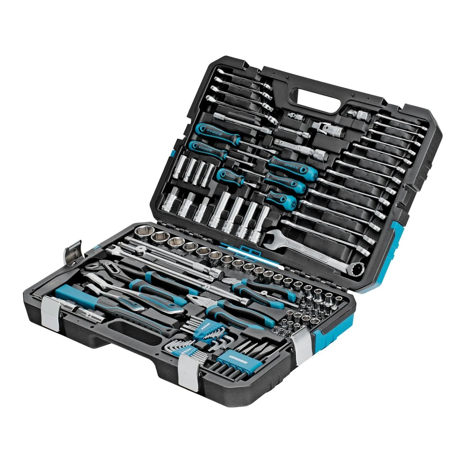 Набор инструментов, 1/4", 1/2", CrV, 120 зубьев, 115 предметов Gross купить