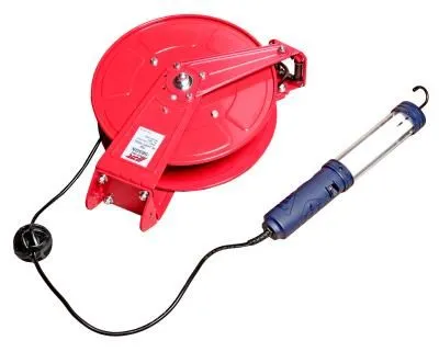 Лампа переносная на катушке с заземлением 15м провод 2мм 15A/AC100~240V JTC