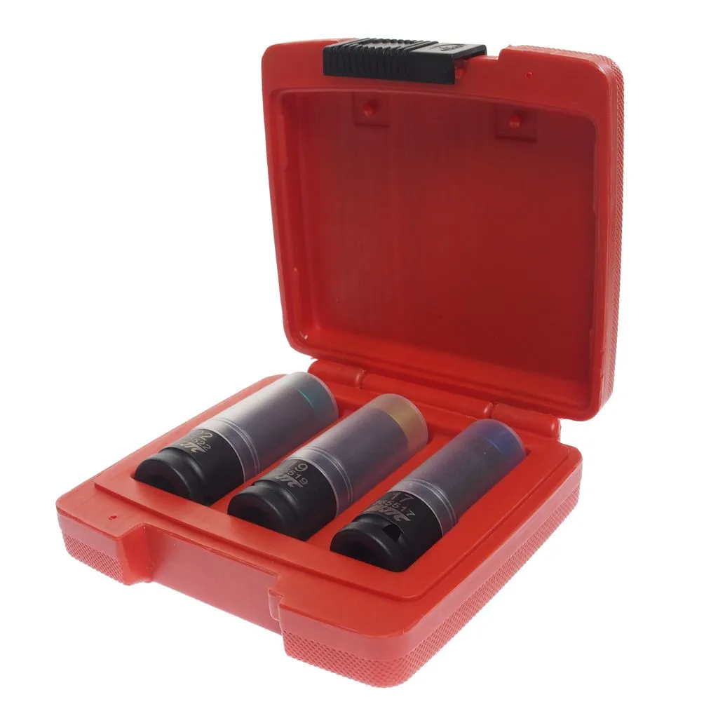 Набор головок ударных для литых дисков 17-19-22мм L=85мм 3 предмета в кейсе JTC купить